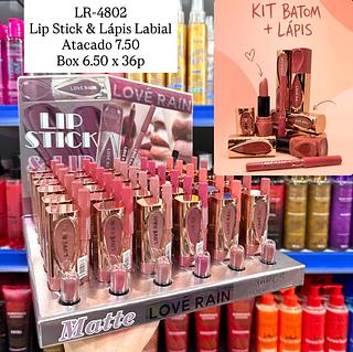 Lip Stick & Lápis Labial Lové Rain