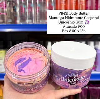 Body Butter Manteiga Hidratante Corporal Unicórnio Gum Poran