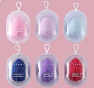 Esponja de Maquiagem com Case Vivai