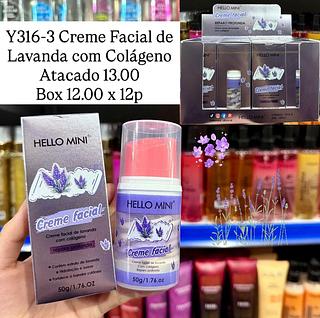 Creme Facial de Lavanda com Colageno Hello Mini