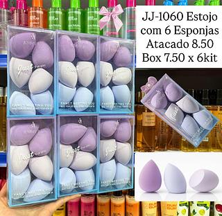 Estojo com 6 Esponjas Jummy Ju