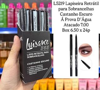 Lapiseira Retrátil Para Sobrancelhas Castanho Escuro Á Prova D´Água Luisance (somente avulso)