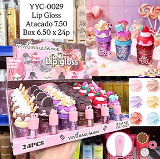 Lip Gloss com Glitter Yoyo Maquiamor