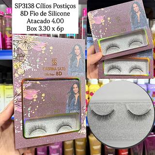 Cílios Postiços 8D Fio de Silicone Sabrina Sato