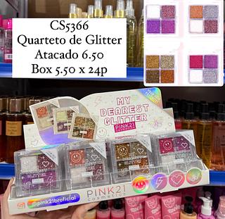 Quarteto de Glitter My Dearest Pink 21 (somente peças)