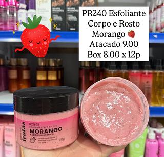 Esfoliante Corpo e Rosto Morango Bem Me Quero Poran