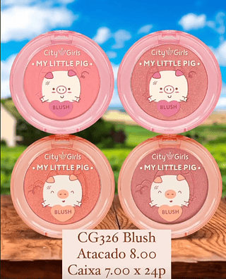 Blush Compacto My Litte Pig City Girls (somente avulso)