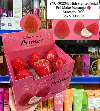 Primer Hidratante Facial Pré- Make Morango Yoyo Maquiamor
