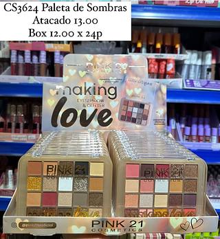 Paleta de Sombras e Glitter Making Love Pink 21