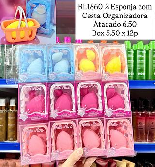 Esponja Gota com Cesta Organizadora Hello Mini