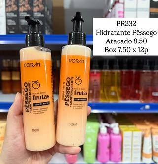 Hidratante Corpo e Rosto Pêssego Bem Me Quero Poran