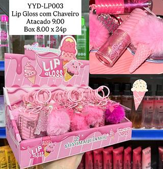 Lip Gloss com Chaveiro Yoyo Maquiamor