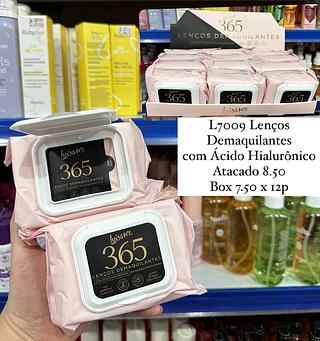Lenços Demaquilantes 365 com Ácido Hialurônico Luisance