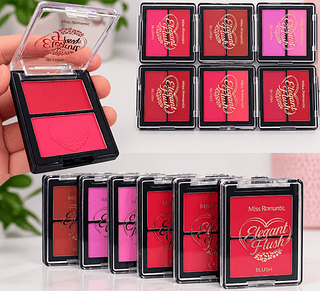 Duo de Blush Elegant Flush Miss Romantic (kit com 6 últimas peças)