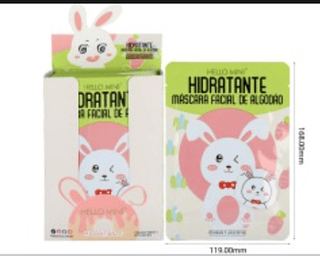 Máscara Labial Hidratante de Algodão Hello Mini
