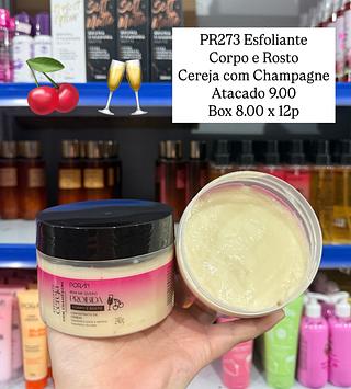 Esfoliante Corpo e Rosto Cereja com Champagne Bem me Quero Poran