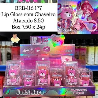 Lip Gloss com Chaveiro Bobbi Rara