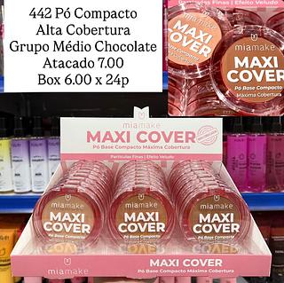 Pó Compacto Alta Cobertura Grupo Médio Chocolate Mia Make