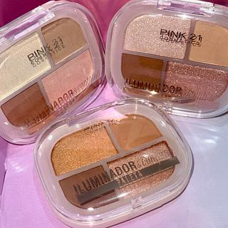 Iluminador e Contorno Paleta Pink 21 ( Validade 07 / 2026 )