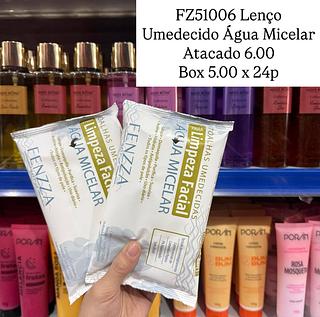 Lenço Umedecido Agua Micelar Fenzza