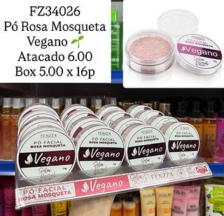 Pó Facial Rosa Mosqueta Vegano Fenzza