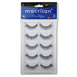 Cílios Postiços com 5 Pares Macrilan