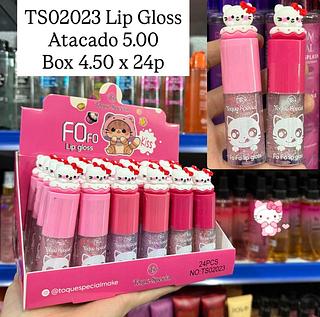 LIp Gloss Fofo Hello Kitty Toque Specal