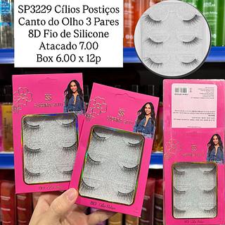 Cílios Postiços Canto do Olho 3 Pares 8D Sabrina Sato