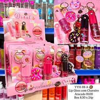 Lip Gloss Com Chaveiro Yoyo Maquiamor