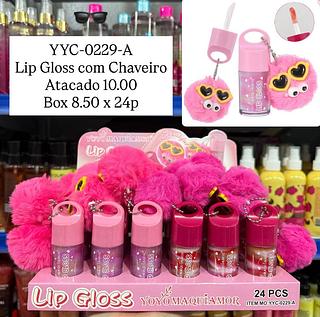 Lip Gloss com Chaveiro Yoyo Maquiamor