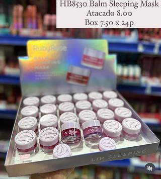 Máscara Noturna Hidratante Para os Lábios Ruby Rose (somente peças)