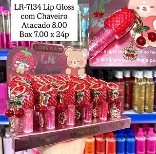 Lip Gloss com Chaveiro Lové Rain