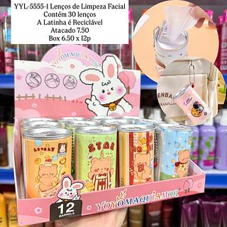 Lenços de Limpeza Facial com Chaveiro Yoyo Maquiamor