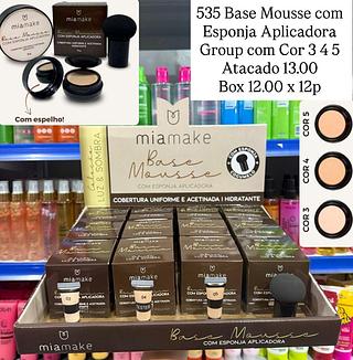 Base Mousse com Esponja Cogumelo Mia Make