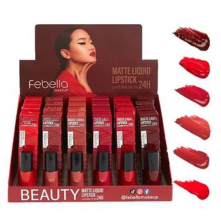Batom Matte Líquido 24 Horas Febella (Somente avulso)