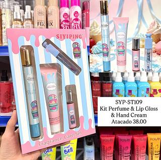 Kit Perfume + Hend Cream + Lip Gloss Siyiping