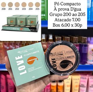 Pó Compacto Matte À Prova D'água Max Love (somente Box)