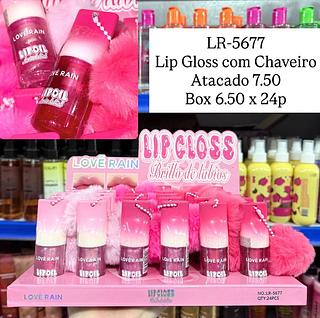 Lip Gloss com Chaveiro Lovè Rain