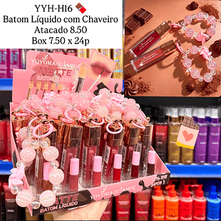 Batom Líquido com Chaveiro Yoyo Maquiamor