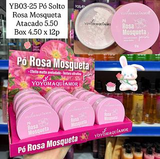 Pó Solto Rosa Mosqueta Yoyo Maquiamor