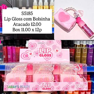 Lip Gloss com Bolsinha e Chaveiro Sarah's Beauty