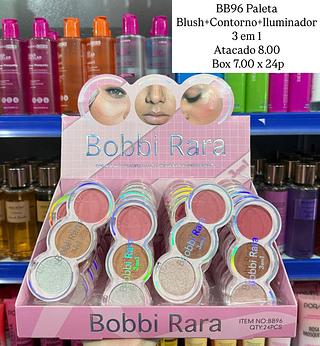 Blush+Contorno+Iluminador 3 em 1 Bobbi Rara