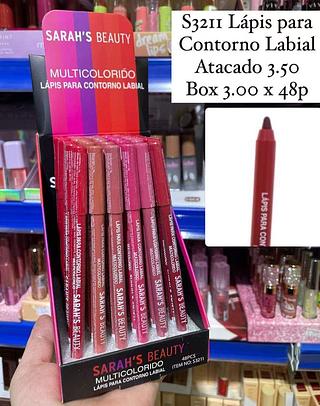 Lápis para Contorno Labial Multicolorido Sarah's Beauty