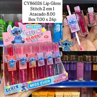 Lip Gloss 2 em 1 Stitch Miss Ever
