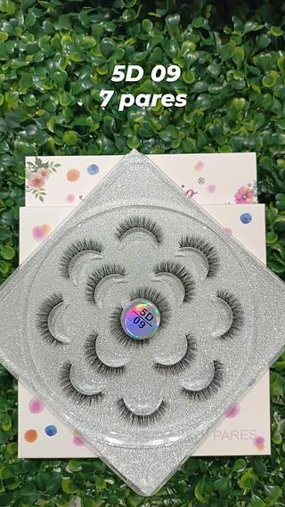 Cílios postiços 5D 7 Pares Amor Anjo