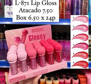 Lip Gloss Glossy com Alto Brilho Perolado Hudamoji
