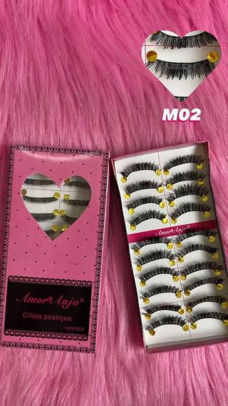 Cílios postiços 10 Pares Amor Anjo
