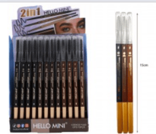 Lápis para Sobrancelhas 2 em 1 Hello Mini