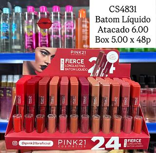 Batom Líquido Matte Fierce Longlasting Pink 21