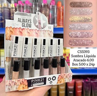 Sombra Líquida Always Glow Pink 21